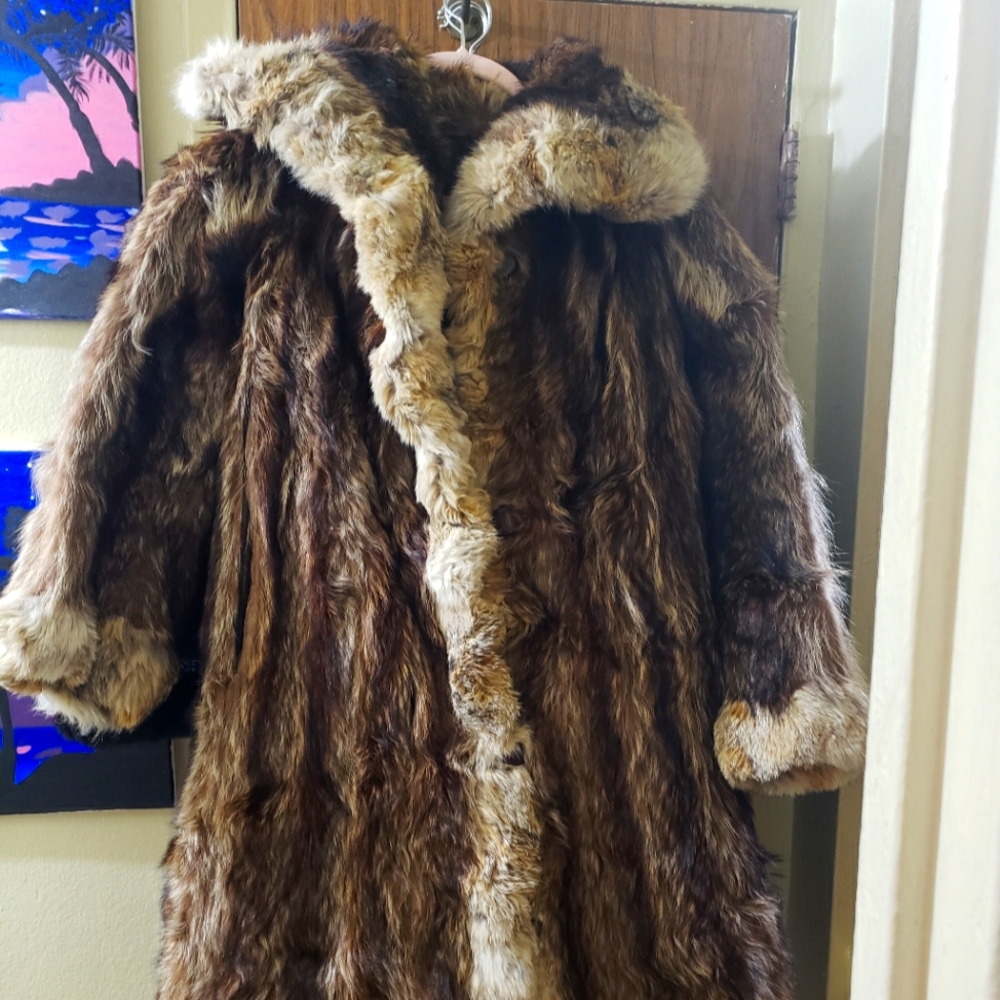 Authentic Coyote Fur Women's Coat